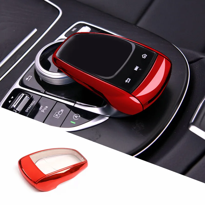 

Car Styling Center Control Mouse Knob Protector Cover Trim Stickers TPU For Mercedes Benz C E G GLS Class W205 W213 GLC X253