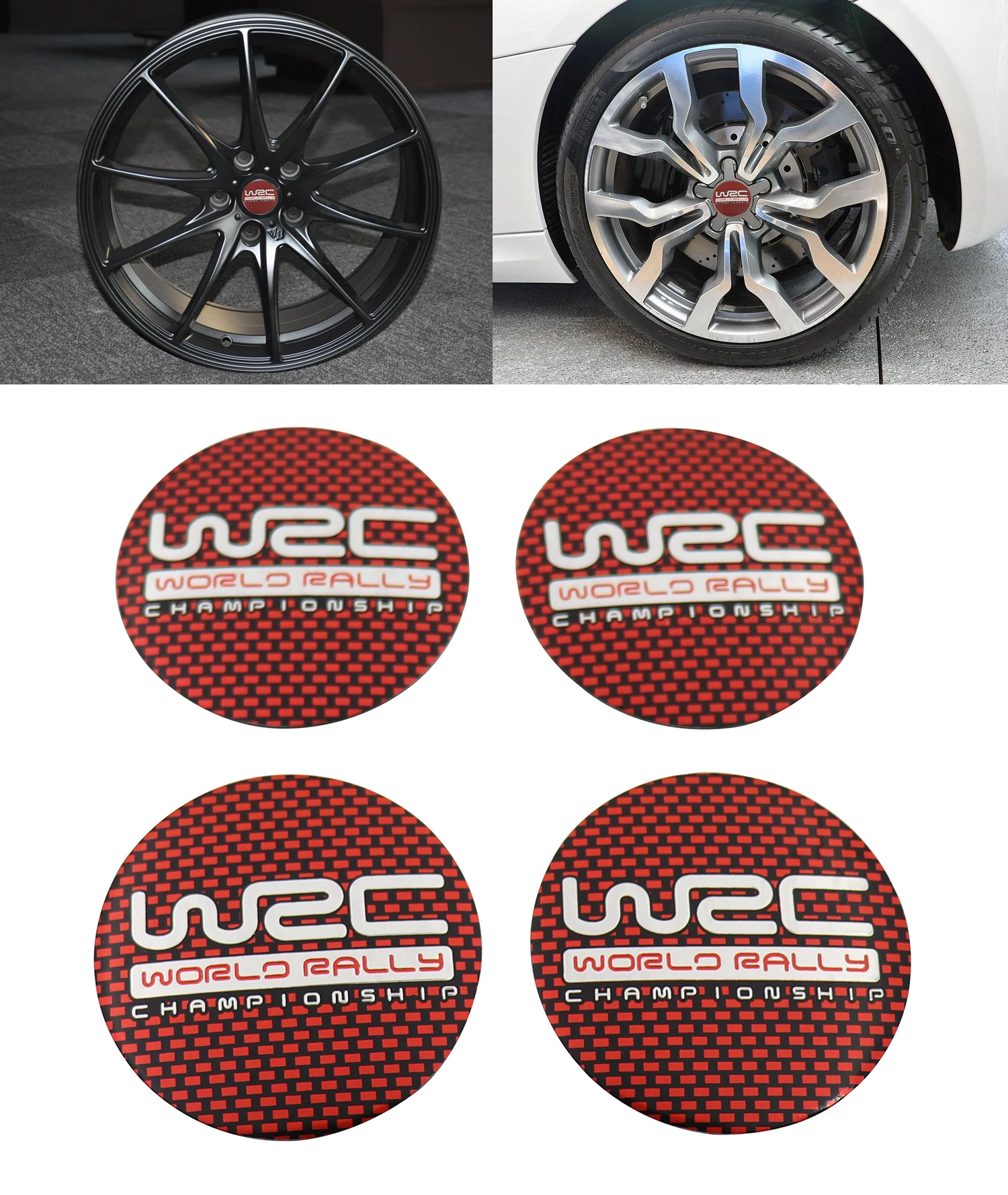 4 шт. 56 мм WRC Алюминиевый сплав колеса центр ступицы наклейки эмблемы