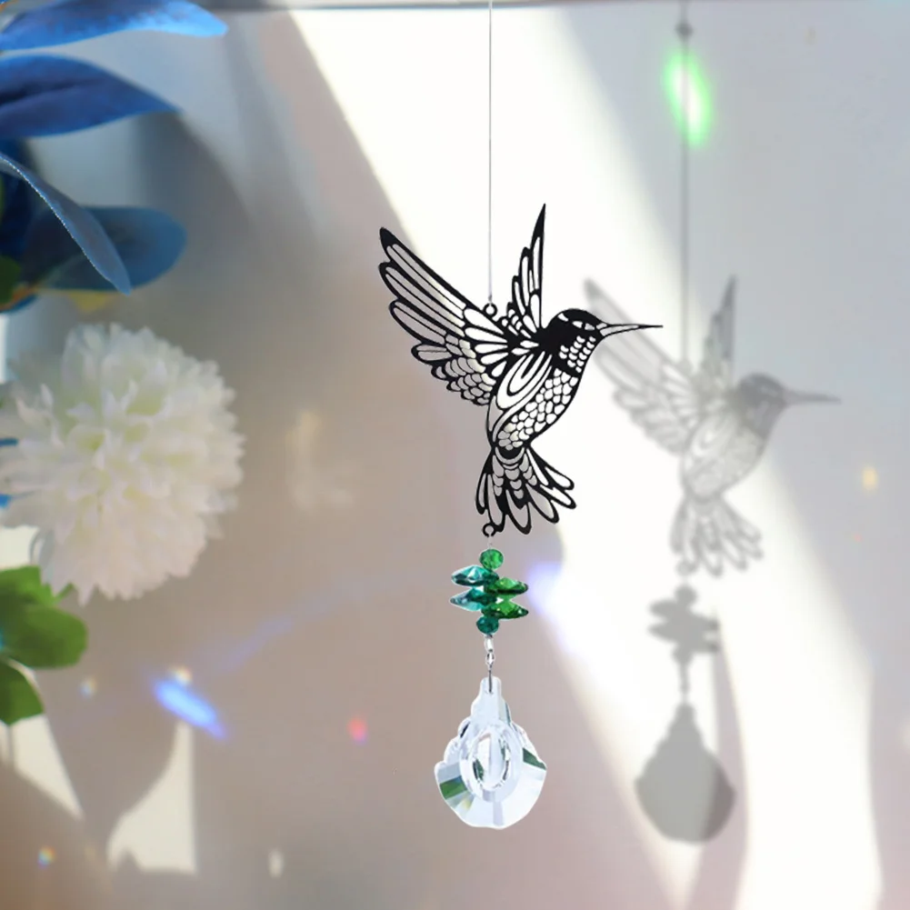 

Spectra Color Crystal Prisms Animal Wind Glass Chimes Rainbow Pendant For Home Decoration