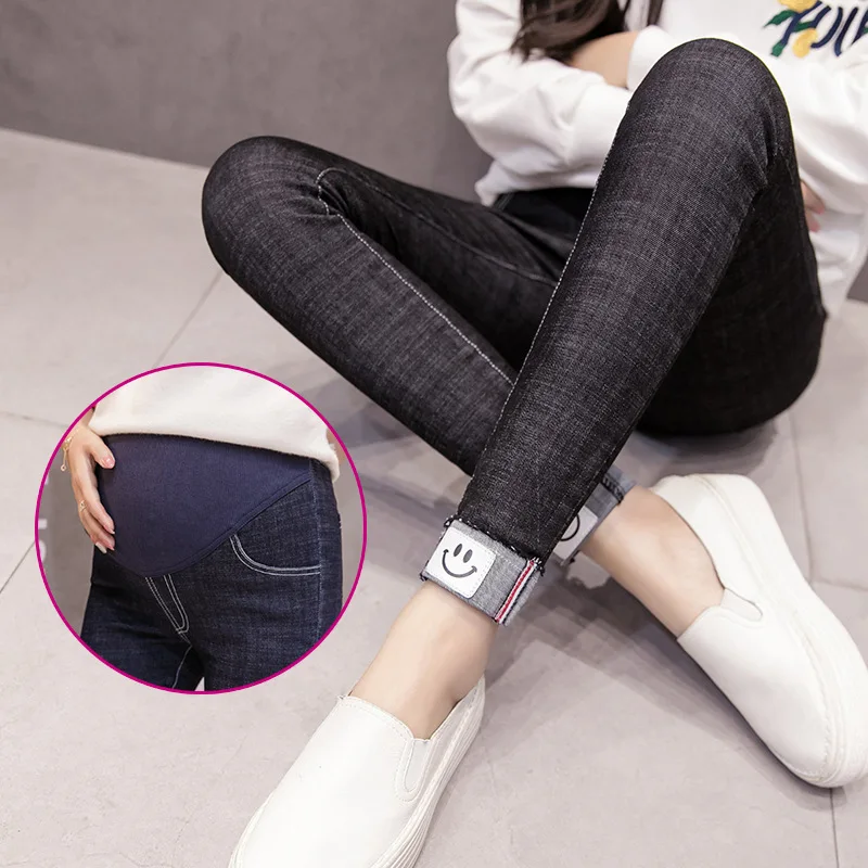 Джинсовые брюки для беременных штаны женщин Одежда кормящих матерей Леггинсы