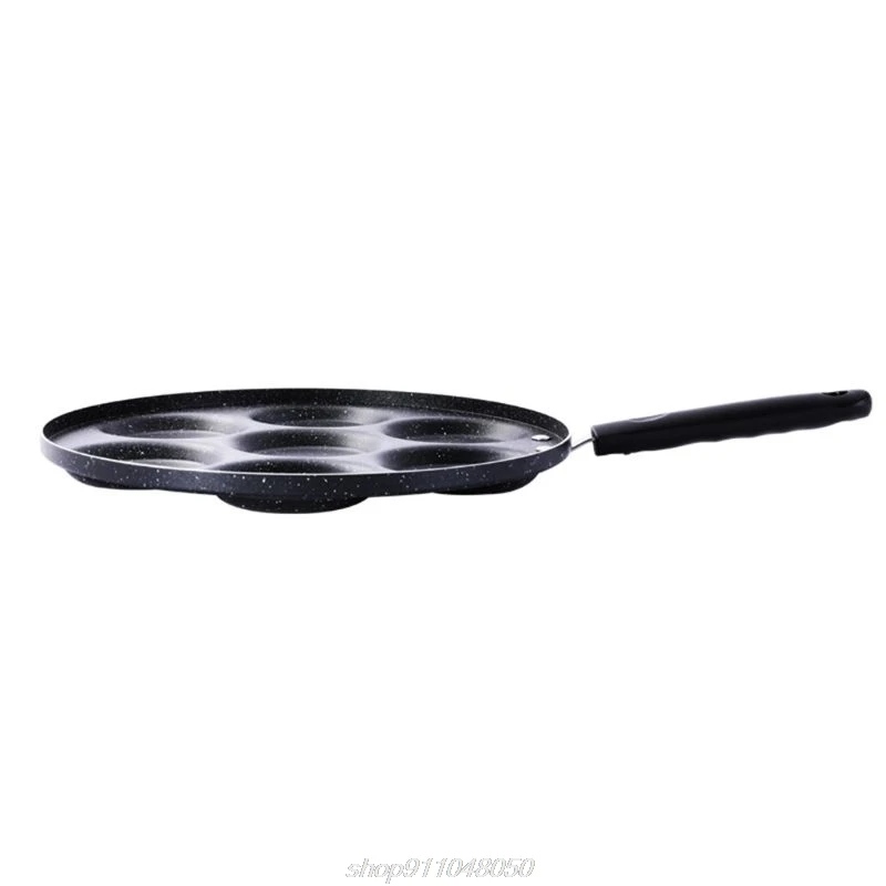 7 отверстий яйца сковорода с горшок Сковорода для омлета антипригарным покрытием