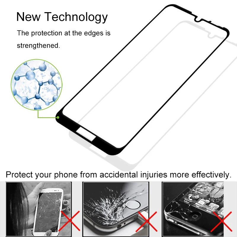 Защитное стекло fekuye закаленное с полным покрытием для Huawei Y6S Y9S Y6 Pro Y9 prime 2018 2019 |