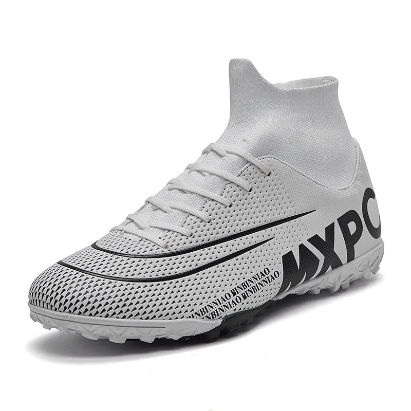 white turf sole Профессиональные сверхтонкие мужские сникерсы футбольные бутсы мужские Бутсы для футзала тренировочные кроссовки для детей Chuteira Futebol - Цвет: white turf sole