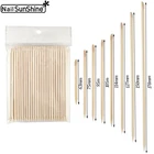 100 шт.упак. полноразмерная оранжевая деревянная палочка Инструменты для вытаскивания кутикулы удалитель УФ-Гель-лак сделай сам двухсторонний дизайн ногтей