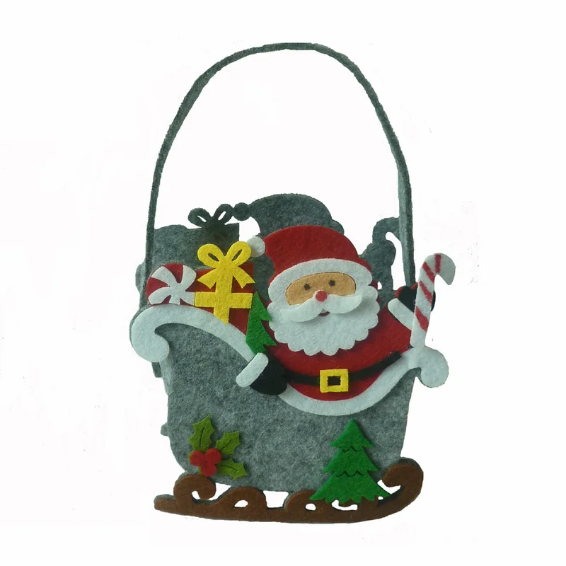 2 шт веселые рождественские Санки форма Подарочный мешок Санта Клаус упаковочные