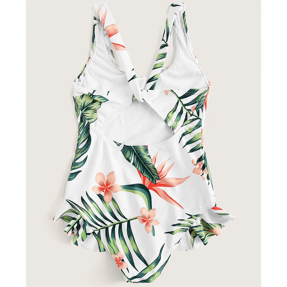 

Lemonsissi 2-10 Year Kids Bikini Two Piece Bathing Suits for Girls Cute Swimsuit Bikini Digital Printing Summer Leaves Swimwear