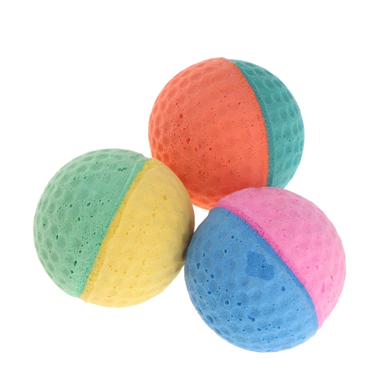 

10 Pcs Pet Toy Latex Balls Colorful Chew For Dogs Cats Puppy Kitten Soft Elastic D7WE