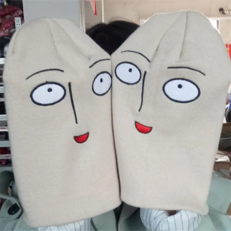 Аниме ONE PUNCH MAN Saitama Bald вязаная шерстяная шляпа с героями мультфильмов аксессуары