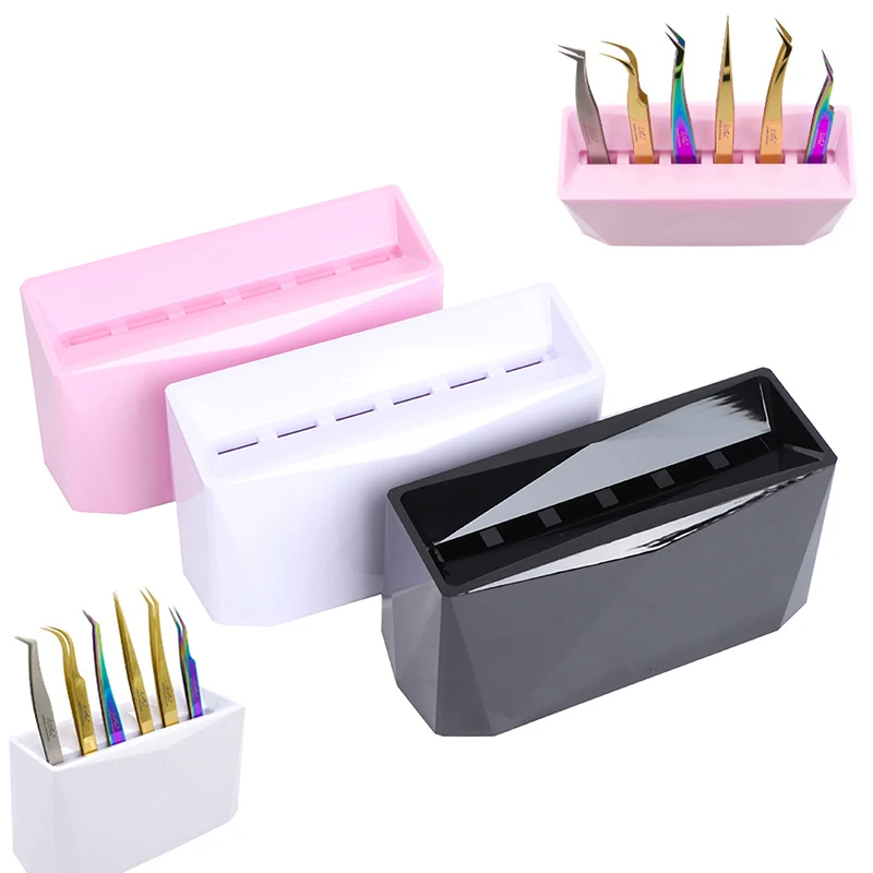6 отверстий ресниц Пинцет стеллаж для хранения наращивание инструменты
