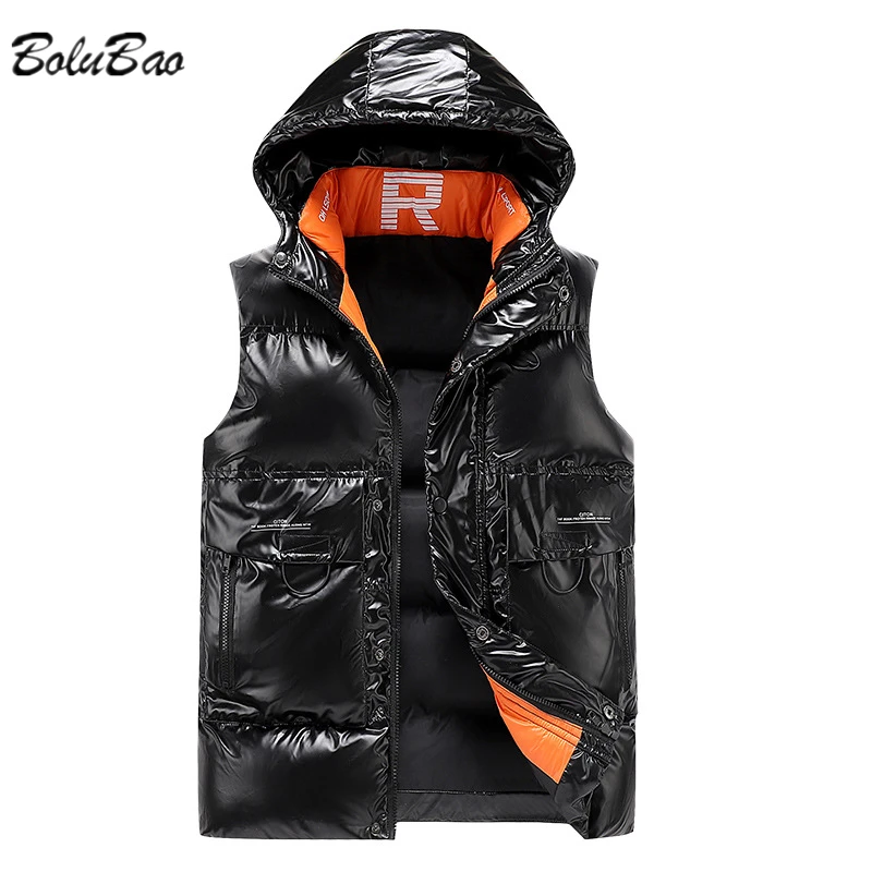 

Мужской жилет без рукавов BOLUBAO, Толстый жилет яркого цвета с принтом, универсальный Повседневный жилет для осени и зимы