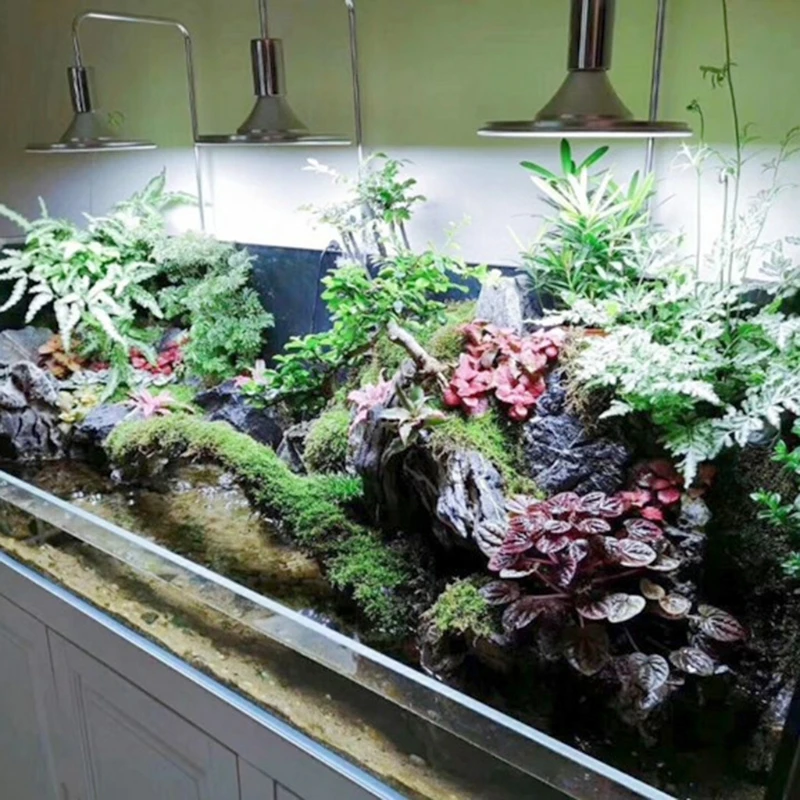 220V 20W/40W Fish Tank Aquarium LED Light Aquatic Water Grass Plant Growth Lamp Turtle Reptile Lighting Clip-on New 2022 | Дом и сад