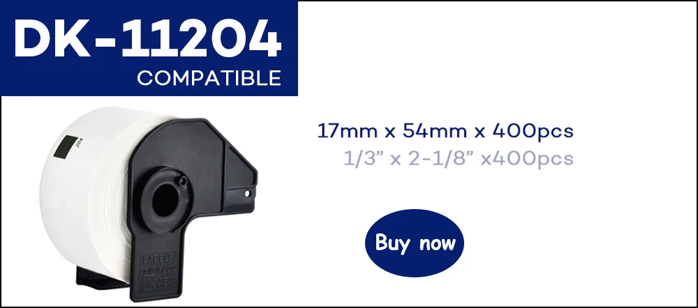CIDY совместимый для Brother Labels Dk-11209 62 мм x 29 мм 800 этикеток в рулоне термостикер Dk 11209 DK 1209 Dk1209
