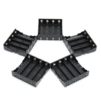 plastic 418650 battery holder 4 x 18650 batteries diy storage box case 4 slots lithium battery container with hard pin