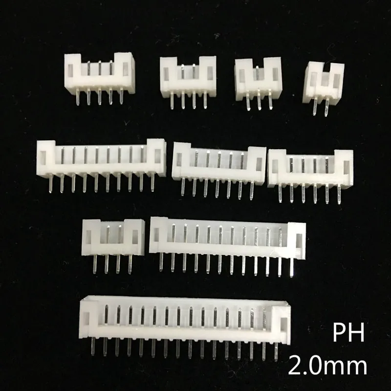 100 шт. PH 2 0 мм 10Pin прямой JST разъем типа папа белый|connector|pcs connectorpcs |