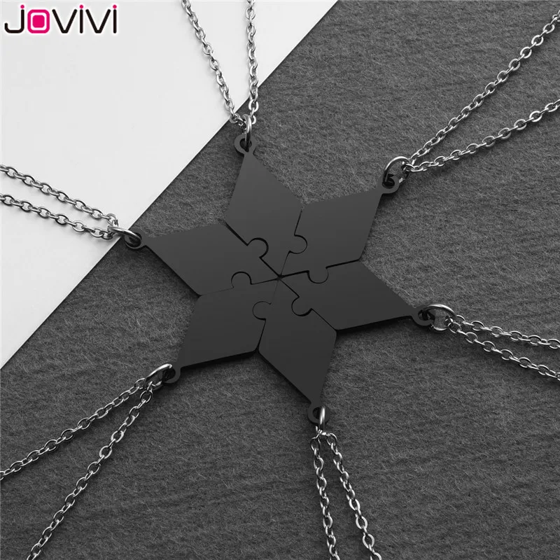 Jovivi из нержавеющей стали 5/6 шт Лучшие Друзья Ожерелье s Дружба Очарование части головоломки Кулон ожерелье ювелирные изделия подарок на день рождения