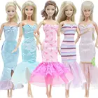Новейшее модное платье для куклы BJDBUS, платье рыбьего хвоста, кружевная блестящая юбка, повседневная одежда для девочек, аксессуары для кукол Барби, детская игрушка