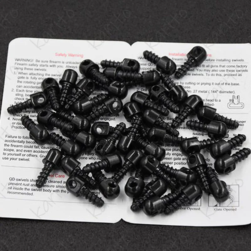 Винты для винтовки ружья строп QD вертлюги стальные деревянные винты 48 шт. 1/2 дюйма