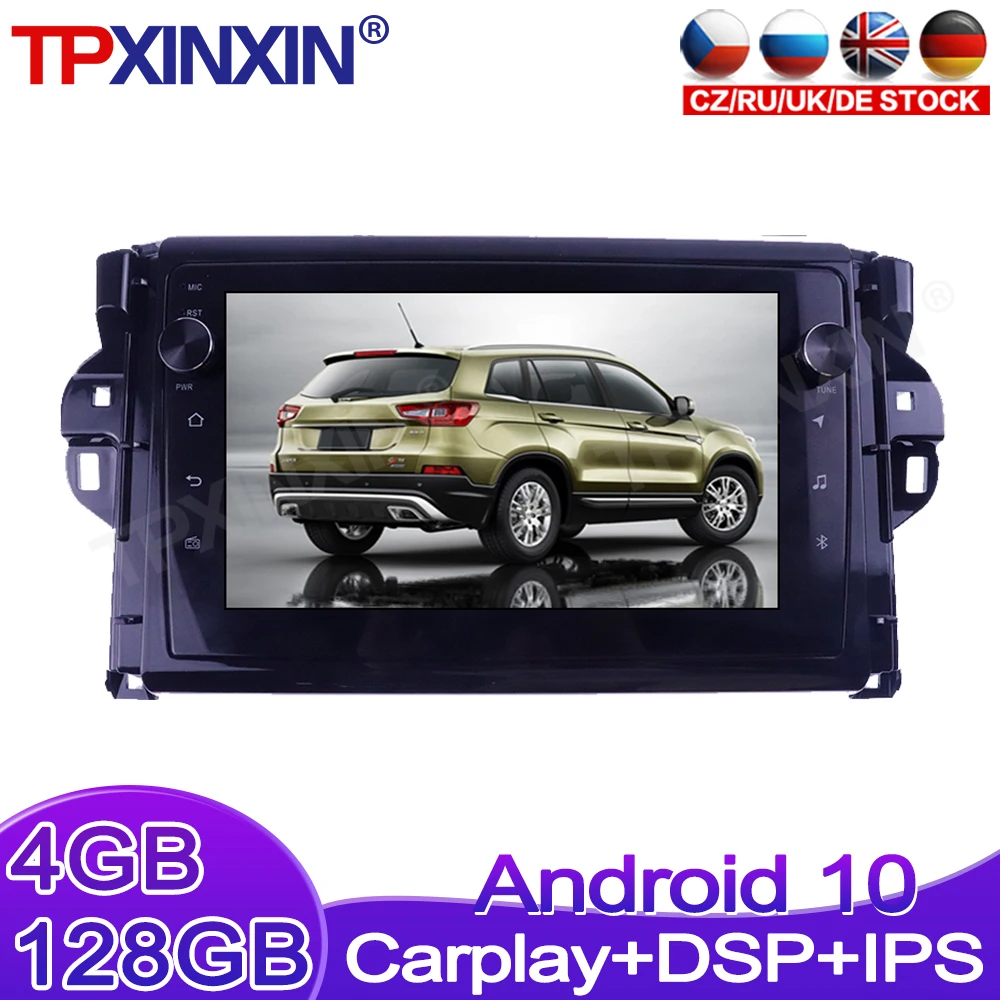 

Android 10,0 Carplay 128G для Toyota Fortuner 2015-2018, радио-магнитола, автомобильный мультимедийный плеер, стерео головное устройство GPS Navi DSP