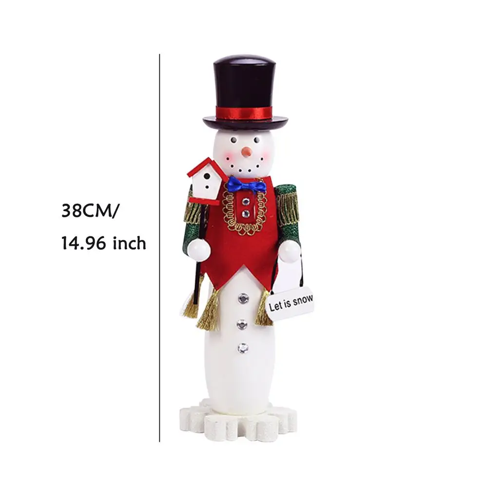 

Christmas Nutcracker Ornaments Snowman Desktop Nutcracker Puppet Christmas Home Decoration Birthday Gifts For Kids