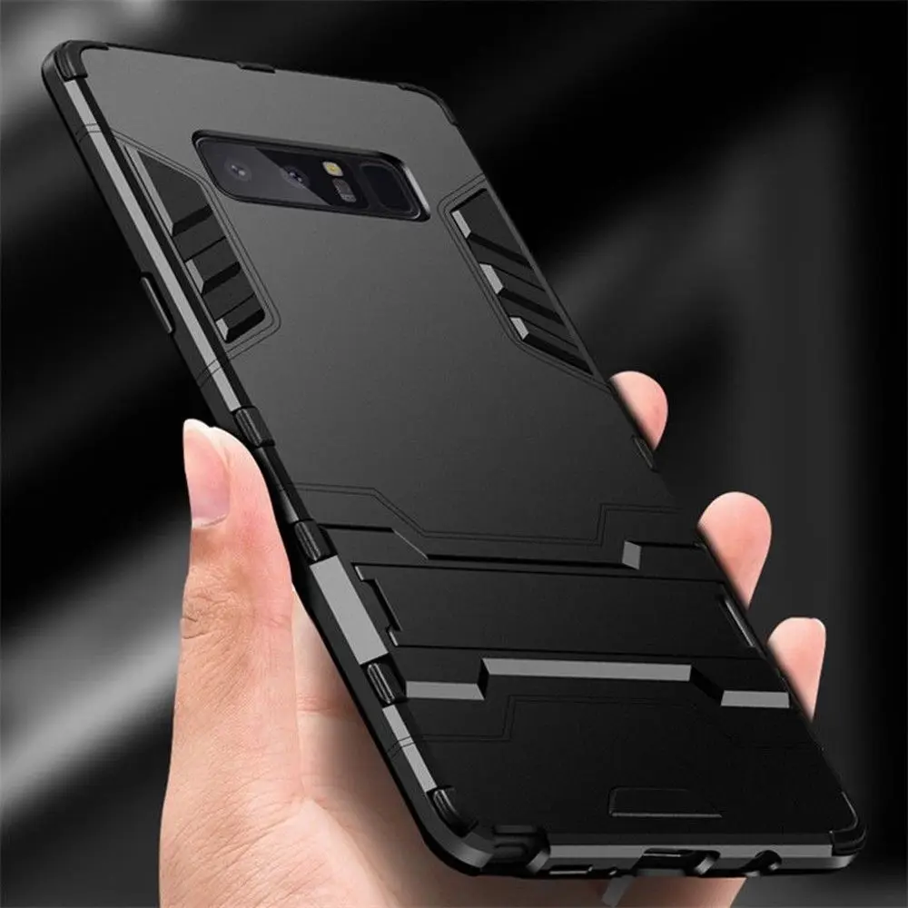 

Armor Case for Samsung Galaxy S8 S9 S10 S20 Edge Plus Case for Samsung Note 8 9 Bracket bumper Case Fundas