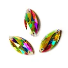 YANRUO 3223 Navette цвет AB пришить на камни стекло алмаз Топ Стразы DIY камни страз кристалл для ювелирных изделий на одежде