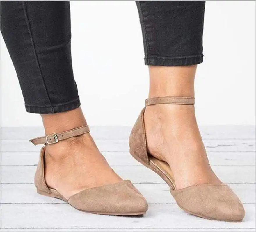 Женские модные однотонные балетки на плоской подошве офисные матовые замшевые