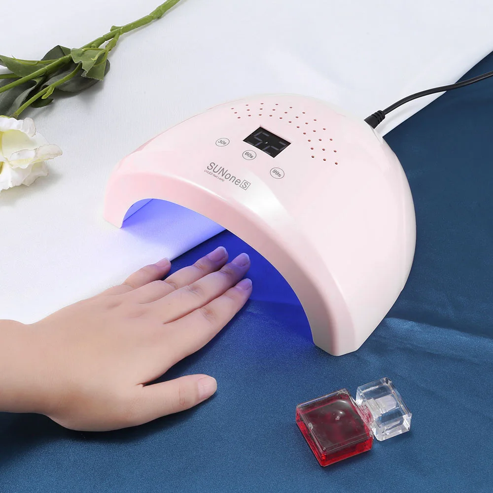 УФ-светодиодный Сушилка для ногтей SUN-1S лампа сушки гель-лака с инфракрасным