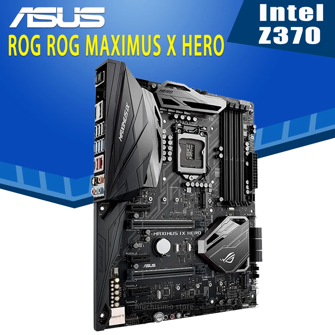 Billig LGA1151 Asus ROG MAXIMUS X HERO Motherboard Unterstützung 8th-Gen Core I7/i5/i3 CPU DDR4 64GB Overlocking Desktop Z370 Placa-Mãe 1151