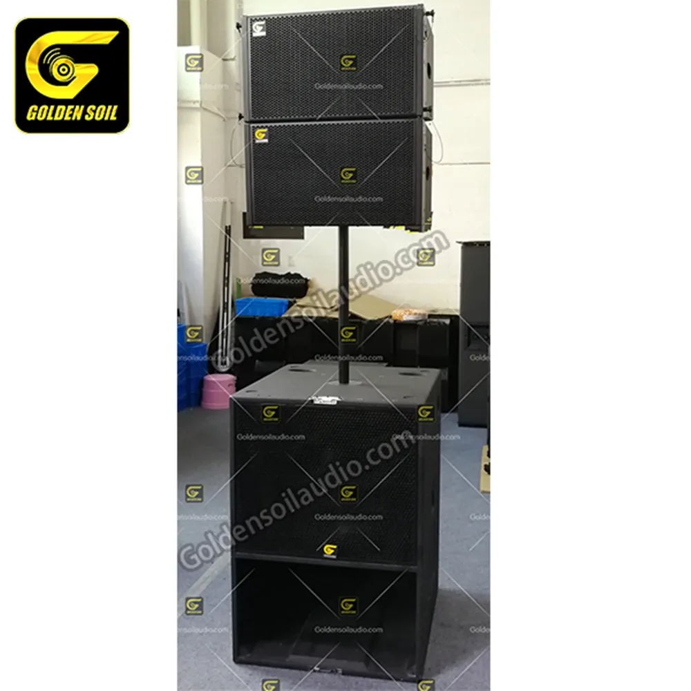 Goldenground Audio A102 двойная 10 дюймовая линейная акустическая система + A18A Одиночная 18
