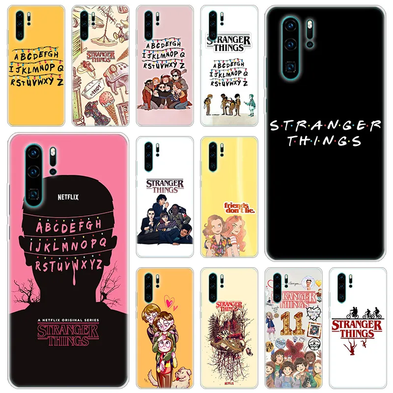 Чехол для телефона Cartoon Stranger Things из силикона для Huawei P50 P40 Pro P30 Lite P20 P8 2017 P Smart Z 2020 2021.