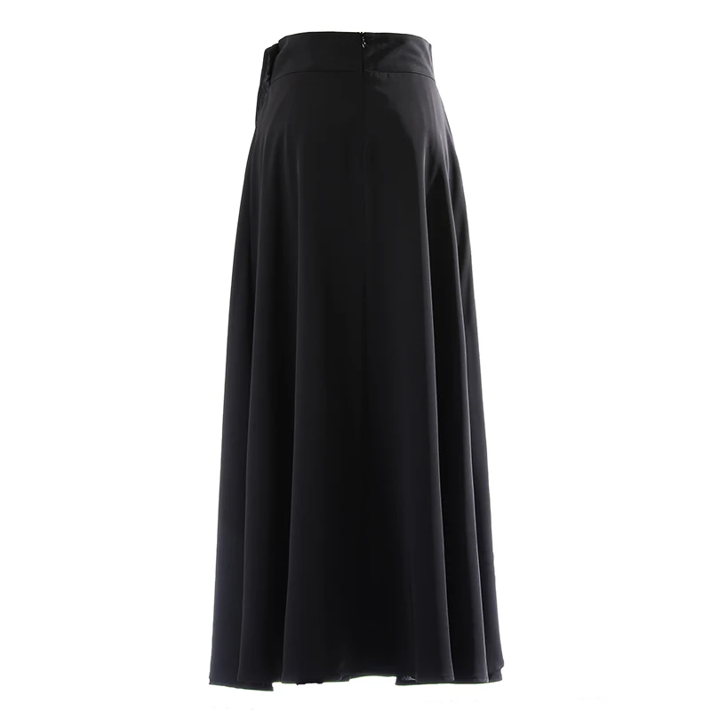 

XITAO Black Skirt Fashion New Women High Waist Irregular Bow Small Fresh Casual Style Loose 2021 Summer Loose Skirt LDD1783