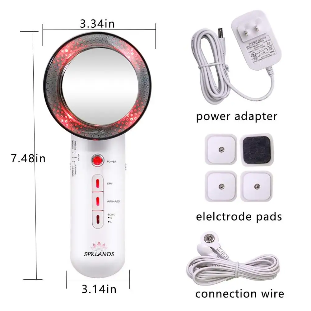

EMS Infrared Ultrasonic Body Slimming Massager Machine Weight Loss Fat Burner Cavitation With Gel Beauty Radiofrequency Tool Hot