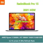 Ноутбук Xiaomi Redmibook Pro 15 2021 AMD Ryzen 5 5600H  R7 5800H 3,2 K 15,6 дюйма 16 Гб ОЗУ 512 ГБ SSD компьютер Windows 10 PRO