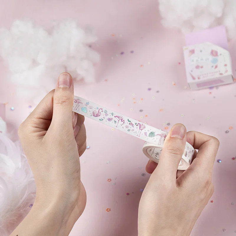 1 шт. Kawaii клейкая лента милый Единорог васи декоративная маскирующая для детей