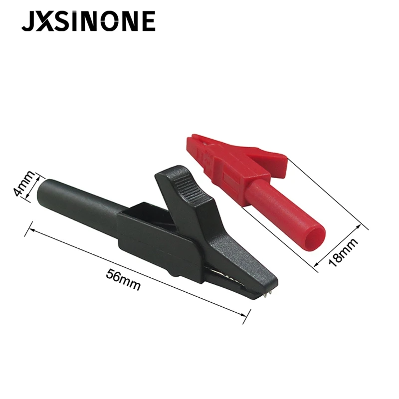 JXSINONE P2007 10 шт. 56 мм зажим типа крокодил с разъемом 4 для бананового штекера