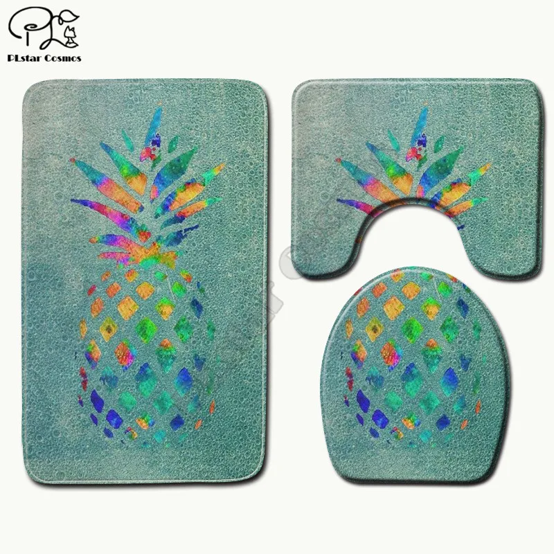 

Набор ковриков для ванной, с мультяшным рисунком ананаса