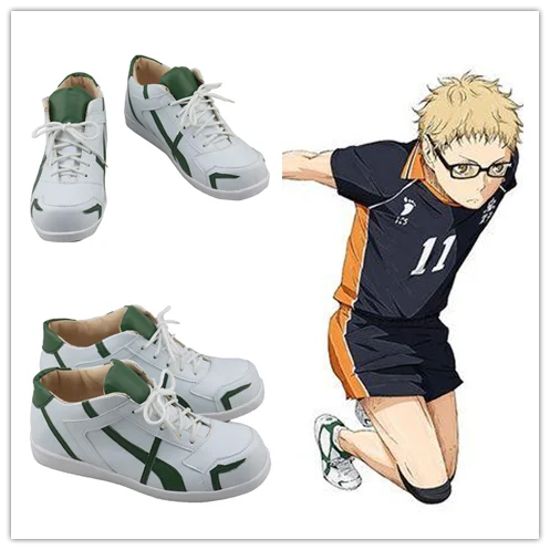 

Anime Haikyuu Cosplay Karasuno High School Volleyball Team Kei Tsukishima Anime Sports Shoes Boots