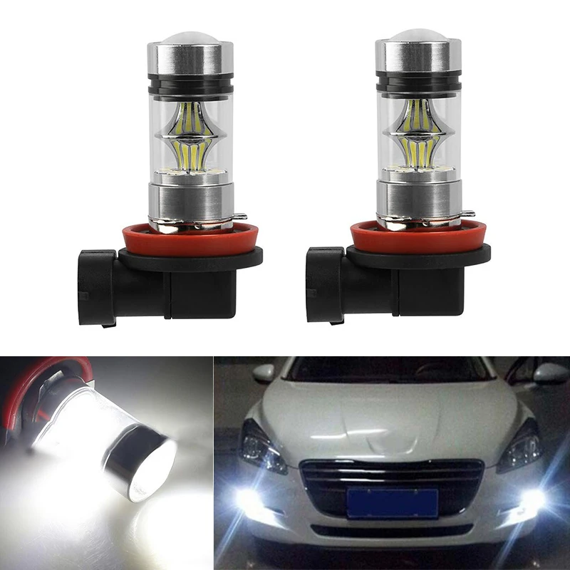 2x Супер Белый светодиодный противотуманный светильник H8 H11 CREE Chip для FORD MONDEO MK3 MK4