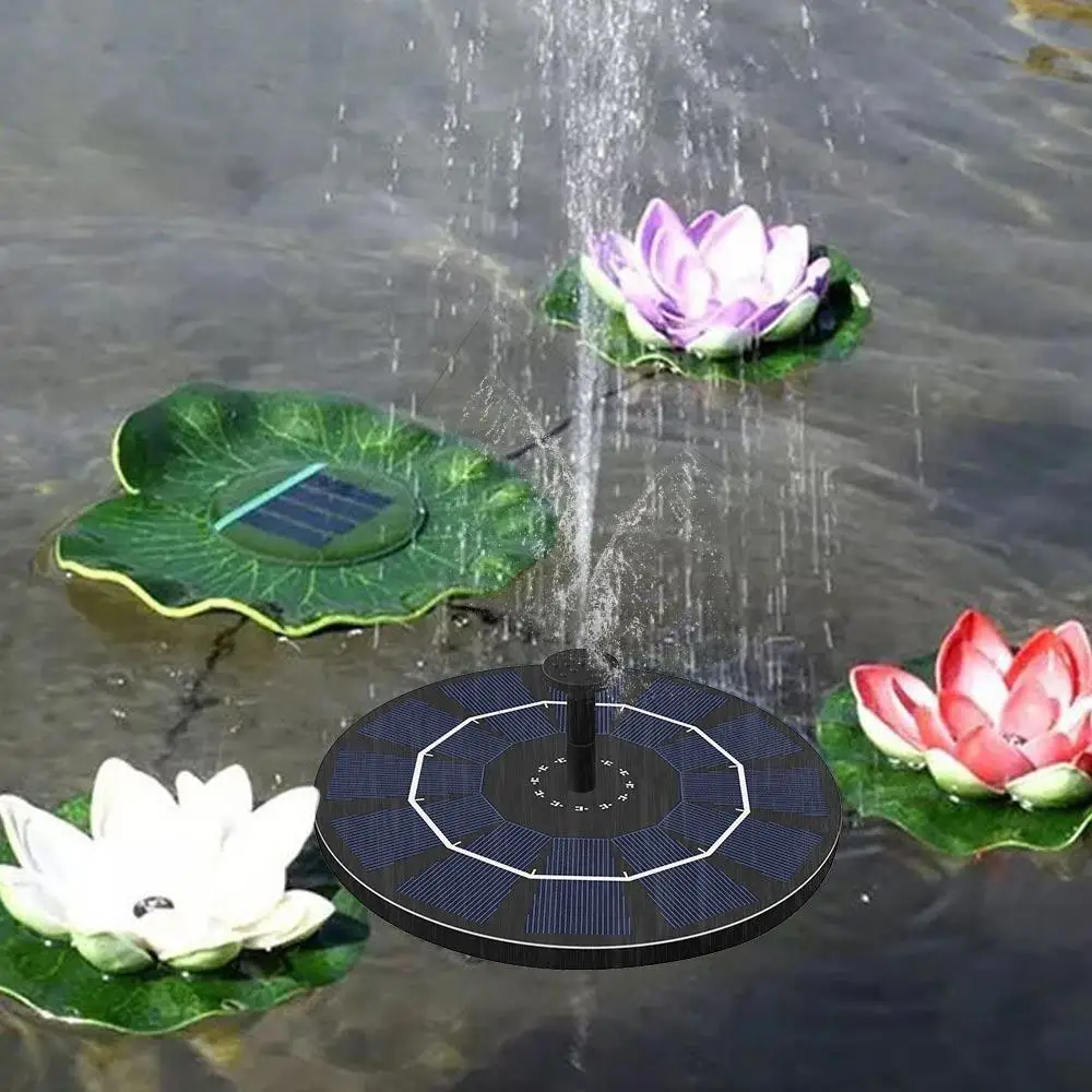 

Upgraded Solar Fountain Panel Kit Bird Bath Lotus Leaf Portable Fountain Water Pump Solar Water Fountain Pump Submersible