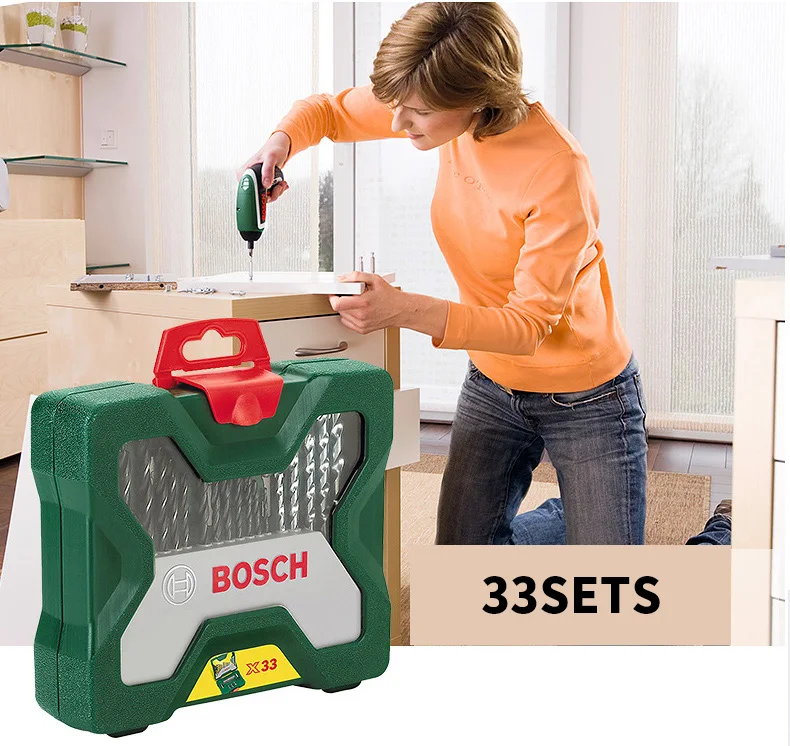 Bosch(Бош) 15/30/33 набор палочек для обработки металлов/кирпичная кладка защита от ударов/Деревообработка твист Сверл Из быстрорежущей инструментальной стали аксессуары