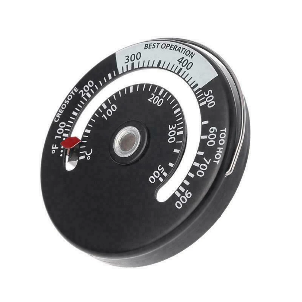 

Wood Stove Pipe Thermometer Burner Stove Pipe Fireplace Heat Gauge 63*9mm