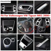 dashboard frame air ac vent steering wheel head light cover trim abs accessories for volkswagen vw tiguan mk1 2008 2015