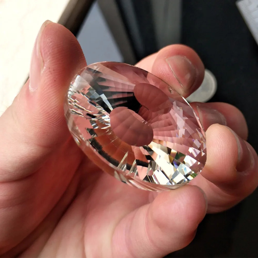 Новинка подвеска в виде НЛО центре из твердого прозрачного стекла искусственная