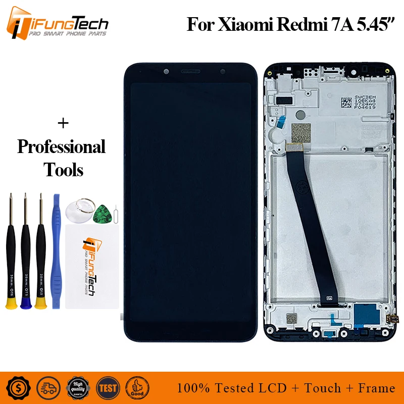 Оригинальный ЖК дисплей для Xiaomi Redmi 7A + сенсорный экран дигитайзер сборка Замена с