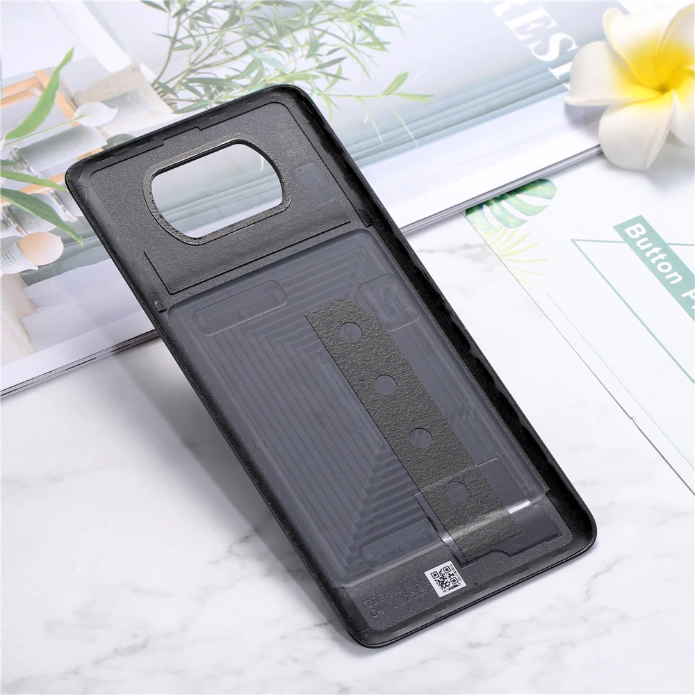 original for xiaomi poco x3 battery cover for xiaomi poco x 3 rear battery cover housing back case replacement parts free global shipping