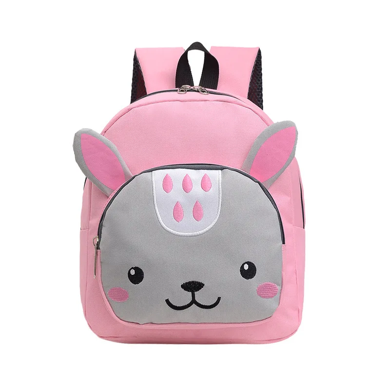 Children's Bags Boys Girls Kindergarten Nylon panda rabbit Backpack Cartoon Printed Children Backpack Cute Animal Small Bookbag