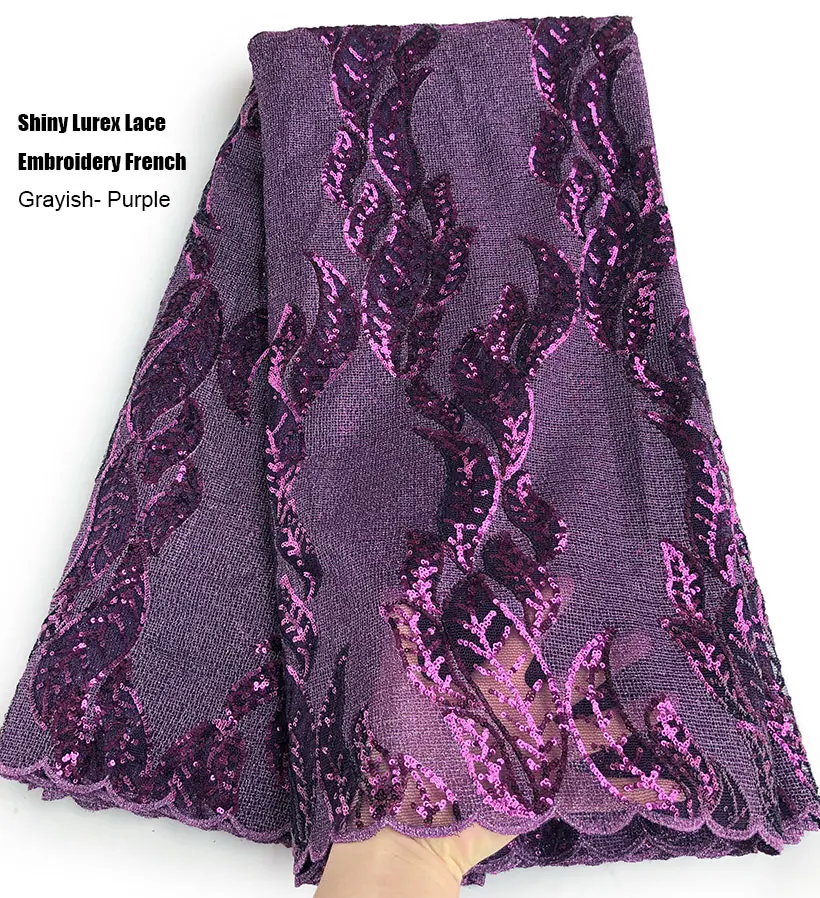 5 ярдов классическая французская кружевная блестящая сетчатая ткань с