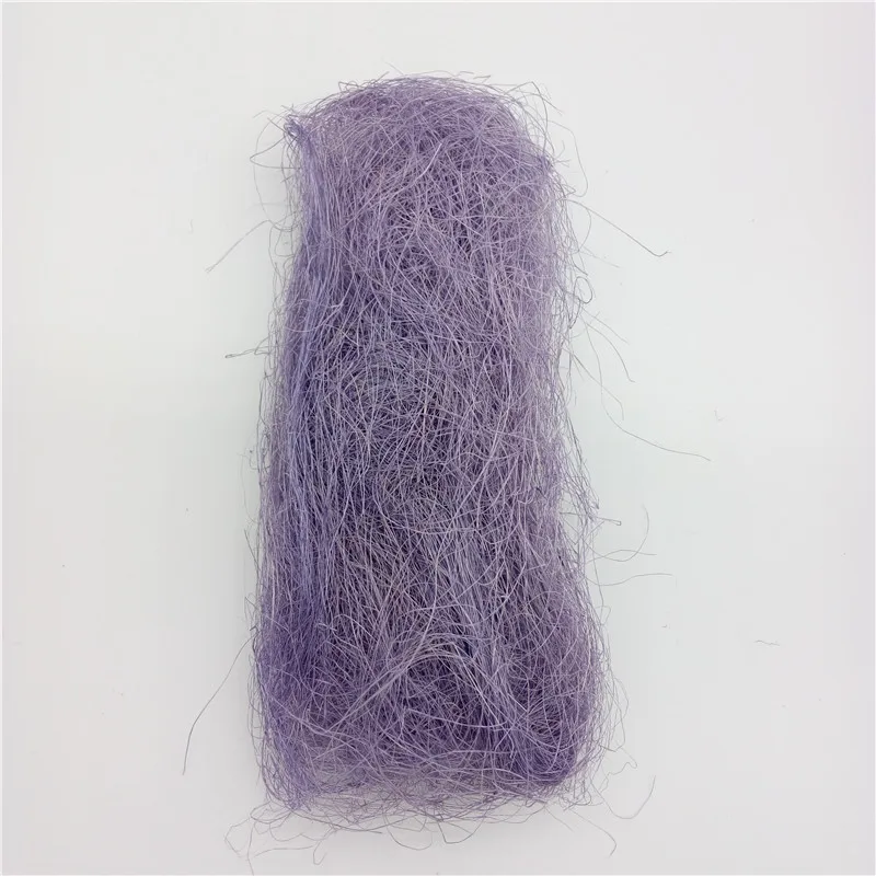 Light Purple 10 г сизаль природа сизаль деревенский рафия самодельный цветок поделка букет Подарочная коробка Pakage Подарочная обертка гнездо Искусство ремесло новогодний декор - Цвет: Light Purple