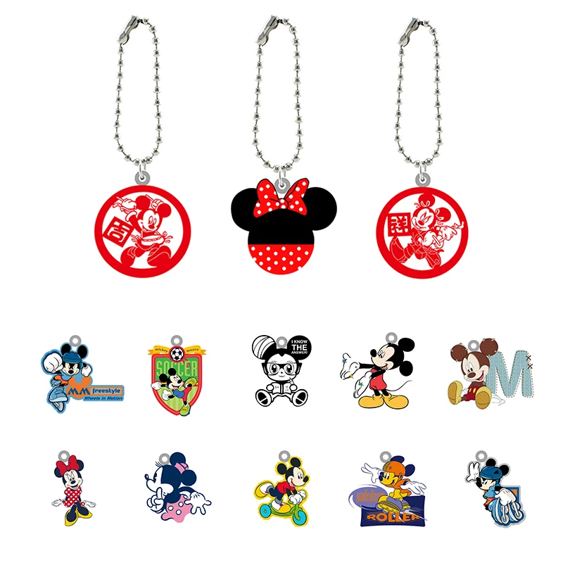 

Disney Mickey Minnie Pattern Keychain Acrylic Mickey Mouse Jewelry Gifts for Friends Boys and Girls Fashion Jewelry Keychain