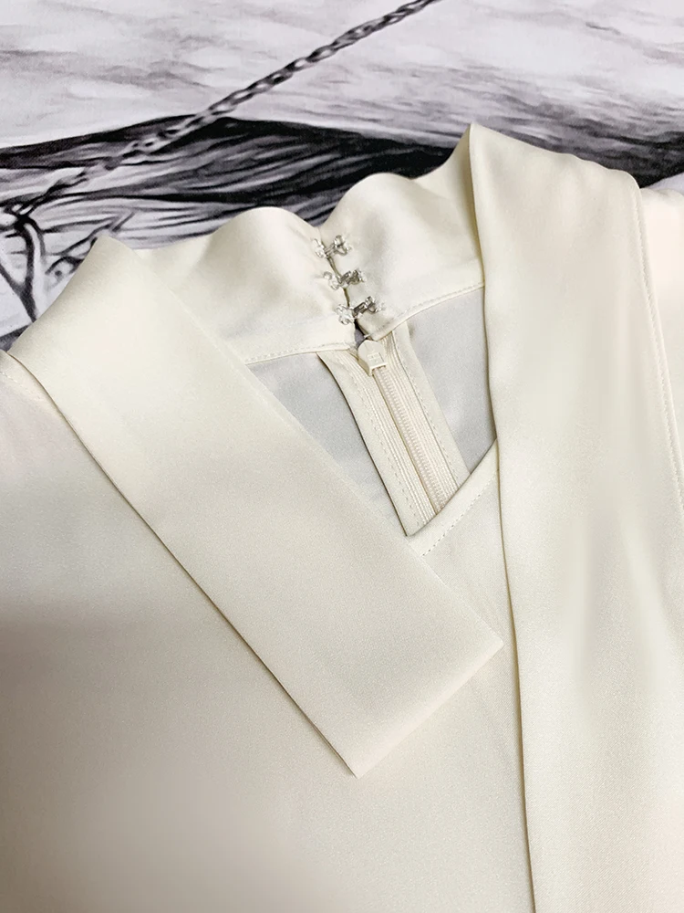 

New 100% silk Blouses & Shirts Good temperament wear out ribbon silk sleeveless blouse SS090